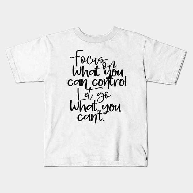 Quote16 Kids T-Shirt by Mrosario Creative